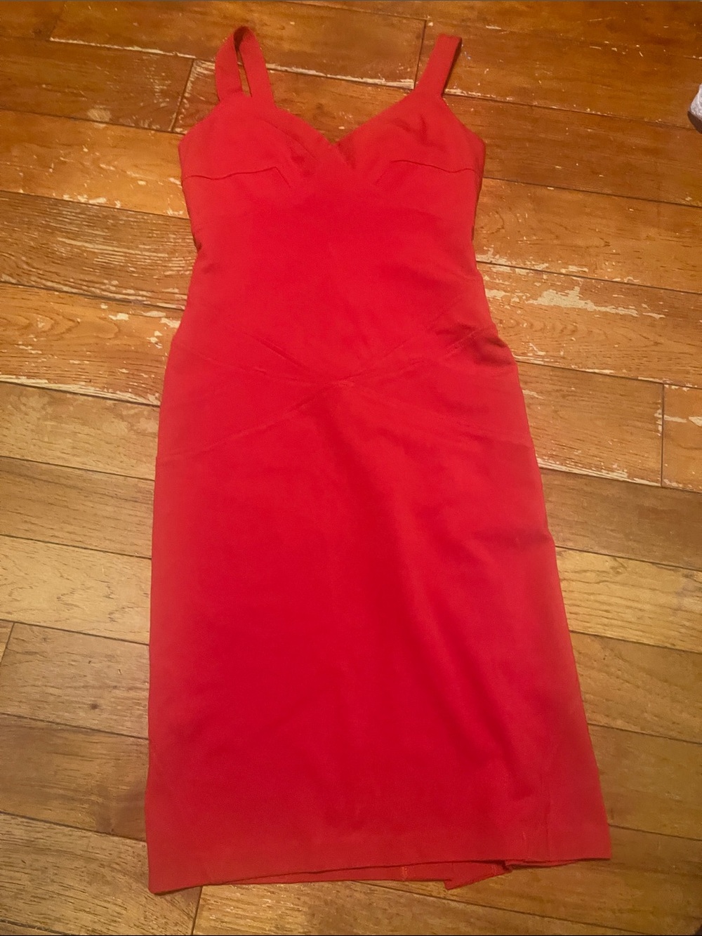 Diane von Furstenberg Women’s Red Slim Fit Sleeveless Dress